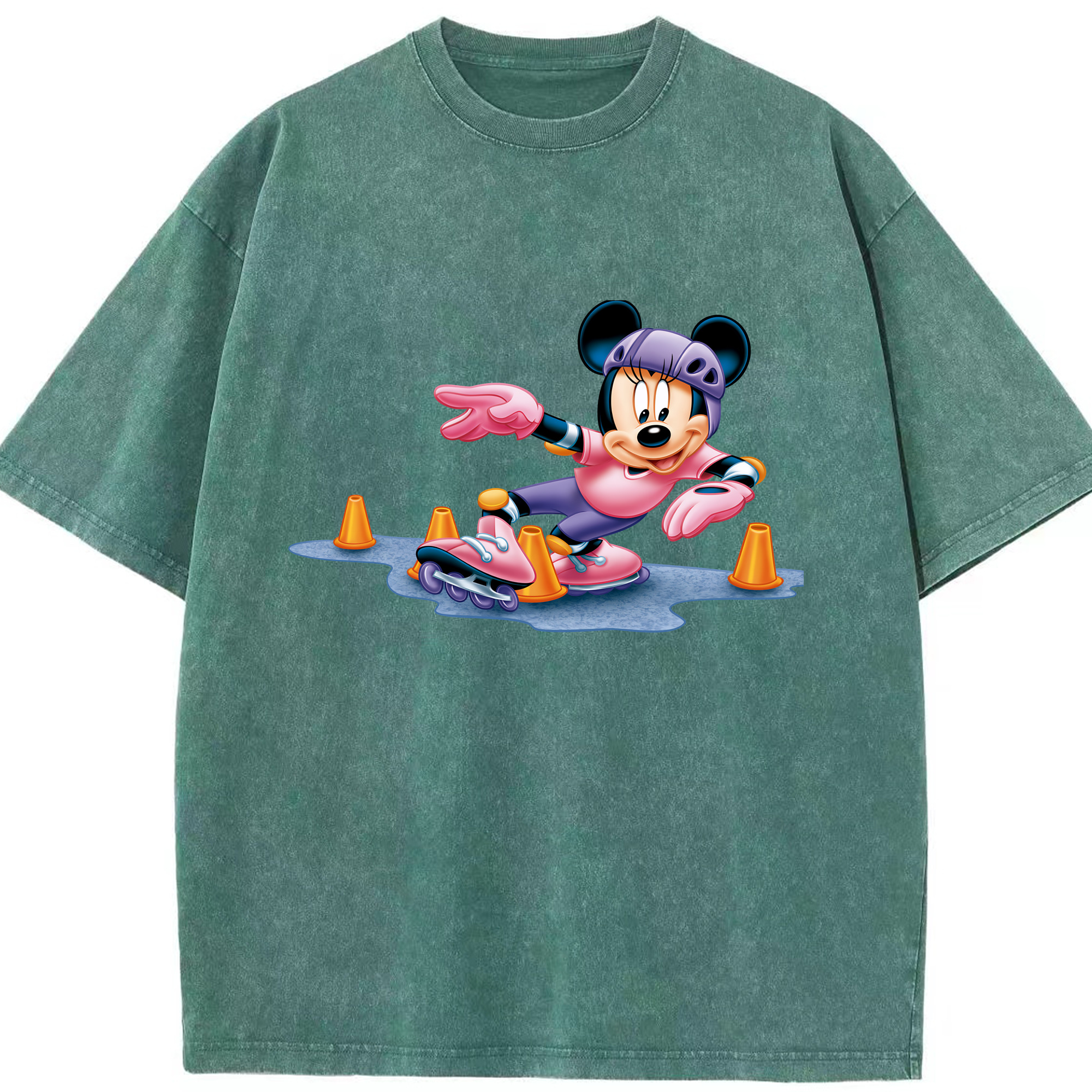 （画像用） ミッキーマウス Mickey Mouse 綿100% ヴィンテージ風 半袖Tシャツ（フロントプリント）